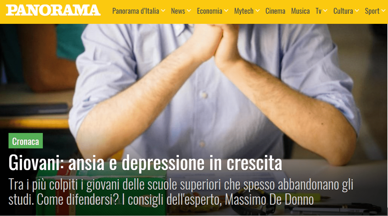 Ansia e stress Panorama intervista Genio in 21 Giorni