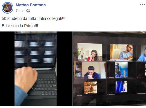 Prima aula studio web online Genio 21 Giorni #lascuolanonsiferma