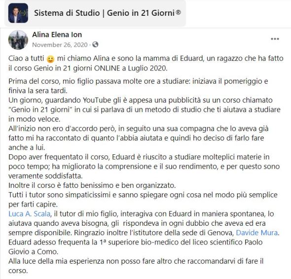 Opinione Genio Genitori Alina